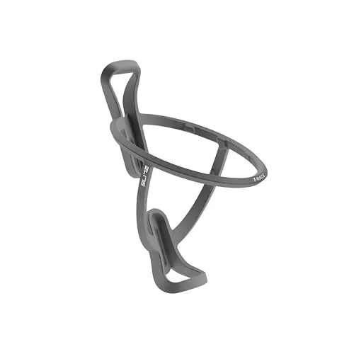 Elite T-Race Flaschenhalter Grau Soft Touch – Klassischer Trinkflaschenhalter Fahrrad MTB Rennrad – Leicht Stabil Universal – Gravel E-Bike Bidon Halterung