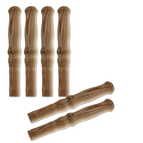 BigDean 6X Schubkarren Universal Holzgriffe Karrengriff Schiebkarre Schubkarrengriffe Griffe