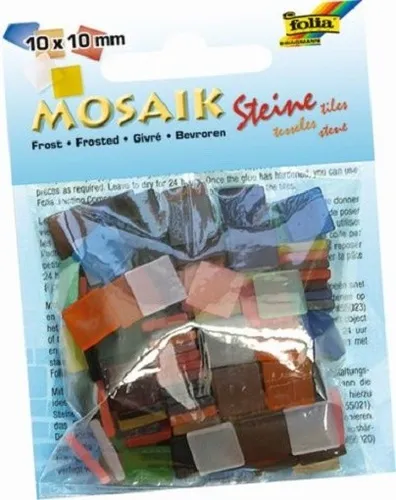 FOLIA - MOSAIKSTEINE FROST 10 X 10 MM 190 STÜCK NEU OVP