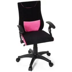 hjh OFFICE KIDDY PRO AL Kinderschreibtischstuhl - Ergonomischer Bürostuhl für Kinder ab 4 Jahren, höhenverstellbar mit abnehmbarem Lendenkissen und trendigen Armlehnen im Space-Design.