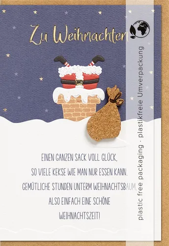 Weihnachten - Moments Collection - Unverpackte Glückwunschkarte 11,6 x - Elegante, unverpackte Glückwunschkarte in Weiß aus hochwertigem Papier, ideal für persönliche Botschaften zu Weihnachten.