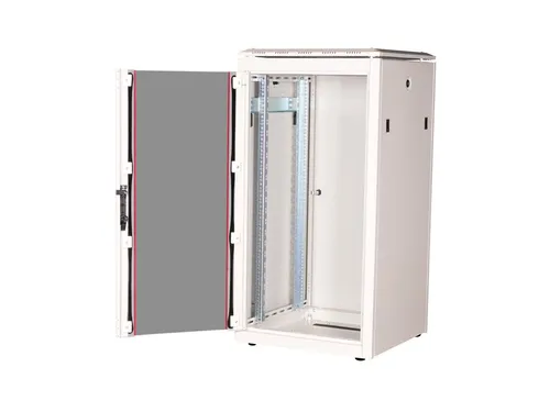 Roline Pro Netzwerkschrank 22U - Hellgrau RAL 7035 - Server-Zubehör mit 22U Kapazität, ideal für die sichere und geordnete Unterbringung von Netzwerkkomponenten.