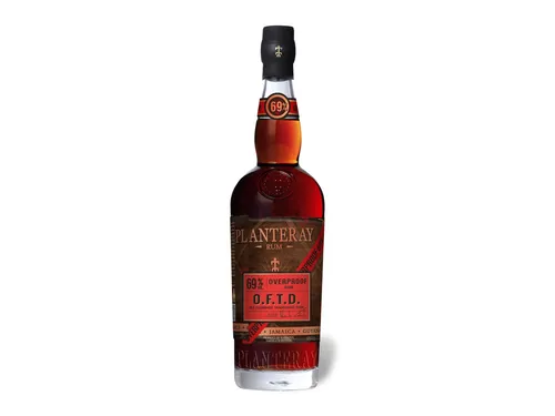 Plantation Overproof OFTD Rum Dark (1 x 0.7 l) - Rum aus der Karibik, ideal als Geschenk. Erleben Sie eine exquisite Mischung aus Karamell, Vanille und Gewürzen für ein unvergessliches Geschmackserlebnis.