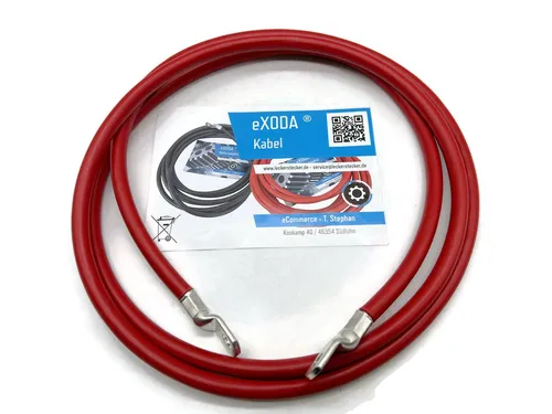 eXODA 35 mm2 M8 Batteriekabel, Rot, 200 cm von eXODA