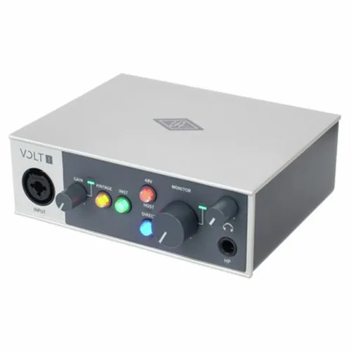 Universal Audio Volt 1 USB Audio Interface - Audio-Interface für Aufnahmen, Podcasting und Streaming, inklusive umfangreichem Audiosoftware-Paket für professionelle Ergebnisse.