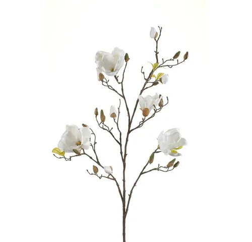 Kunstblume Kunstblumen Magnolie, Emerald, Höhe 105 cm, Farbe: Weiß, Motiv: Magnolie