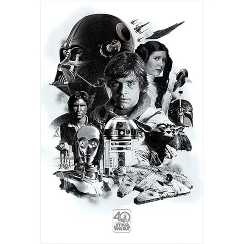 Star Wars 40th Anniversary (Montage) - Maxi Poster, 61cm x 91,5 cm