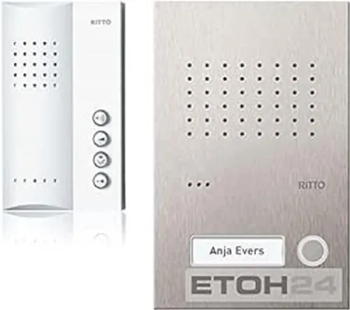 Schneider Electric Acero pur AudioSet Freisprechstelle (3857210) - Hochwertige Gegensprechanlage mit klarer Sprachübertragung, ideal für moderne Wohnräume