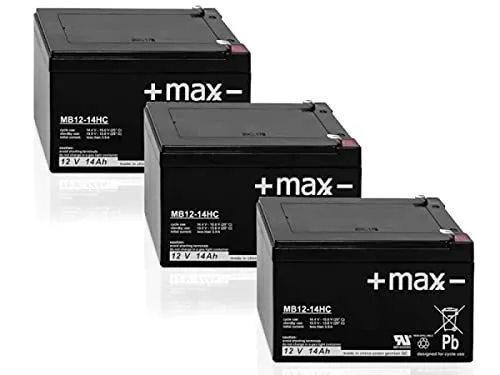 Akku kompatibel Elektro Roller E Scooter Mach 1 Mach1 1885 36V 3x 12V 14Ah AGM