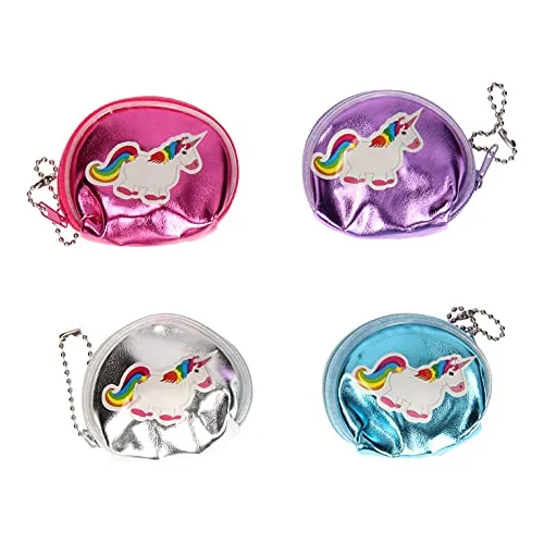 Geldbörse mit Einhorn-Motiv, 1 aus 4 Farben, ca. 7 x 6 cm, Geldbeutel, Portemonnaie 1 x