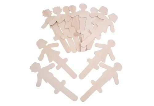 EDUPLAY Experimentierkasten Menschen Holzbastelstäbchen 12er Set