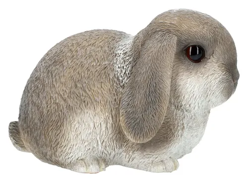Figuren Shop GmbH Gartenfigur Hasenbaby – Wetterbeständige Gartendeko Hase Skulptur - Figuren aus Kunststein, ideal für den Außenbereich. Diese charmante Hasenbaby-Figur bringt Leben in Ihren Garten.