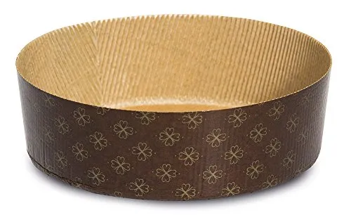 Guardini Einweg, 3 Formen mit niedrigem Durchmesser 19 cm, max. Teigmenge 750 g, Backpapier, Farbe Beige