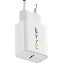 Mayaxess, Schnellladegerät 20W USB-C für Samsung Galaxy S25 Plus, Weiß - Weiß