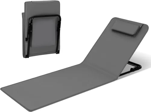 Woltu Multifunktionsliege 3-stufig verstellbar, klappbar und gepolstert - Praktische Gartenliege mit 3 verstellbaren Positionen, ideal für entspannte Stunden im Freien. Robustes, sonnenbeständiges Material und integrierte Tasche für Kleinigkeiten.
