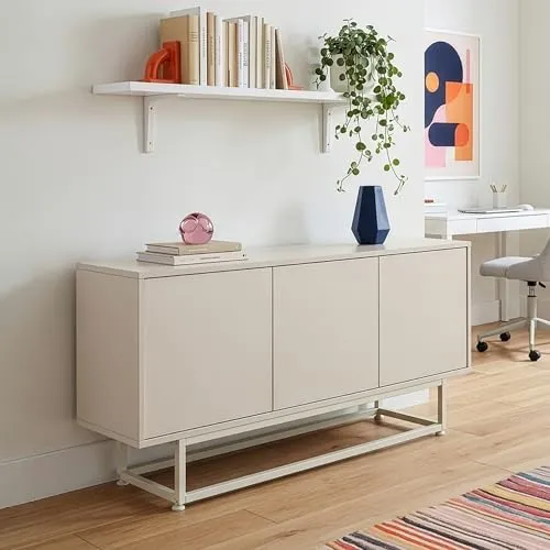 [en.casa] Sideboard Boxholm – Modernes Lowboard mit 3 Türen von en.casa