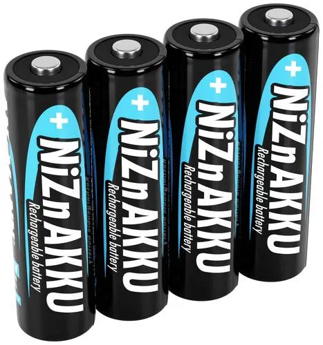 ANSMANN AG Akku Mignon AA 1500mAh 1,6V NiZn - 4er Set mit hoher Leistung von 1600mAh für langlebige Energieversorgung
