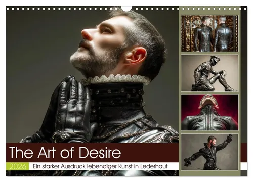 The Art of Desire Wandkalender 2026 - Monatskalender DIN A3 quer mit kraftvollen Bewegungen und markanter Präsenz – ideal für Kunstliebhaber und stilvolle Raumgestaltung.