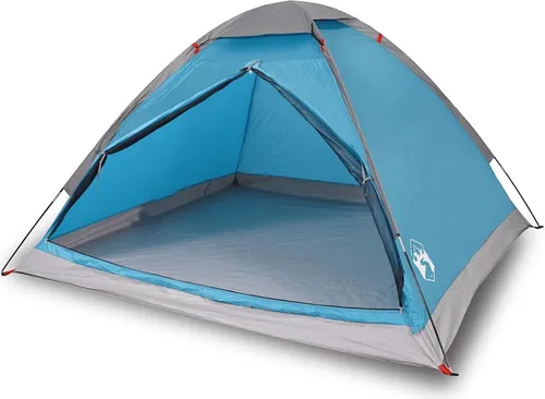 vidaXL Kuppel-Campingzelt 4 Personen Blau von vidaXL