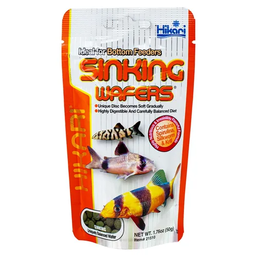 Hikari Sinking Wafers 50g Aquarium Sinkfutter Tabletten Bodenfisch Wels Schmerle