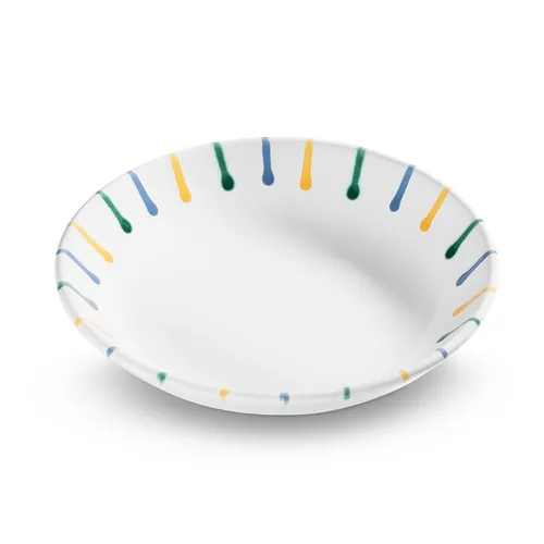 Gmundner Keramik Buntgeflammt, Suppenteller Cup (Ø 20cm)