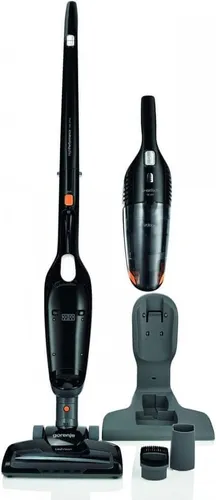 Gorenje SVC144FBK 728267: 2-in-1 Besensauger - Stabstaubsauger & Elektrische Kehrbesen mit HEPA Filtration, ideal für Allergiker und vielseitig einsetzbar.