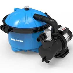 Steinbach Filteranlage Active Balls 50 - Selbstsaugende Pumpe für Pools bis 22.000 l, hohe Schmutzaufnahme und kristallklares Wasser
