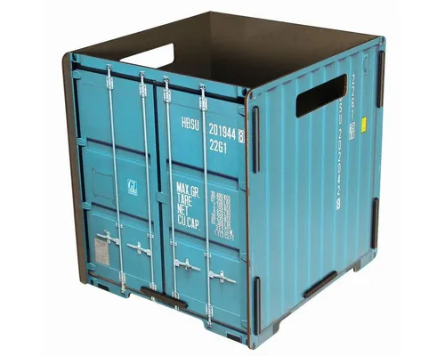 WERKHAUS® Papierkorb Container Türkis von WERKHAUS®