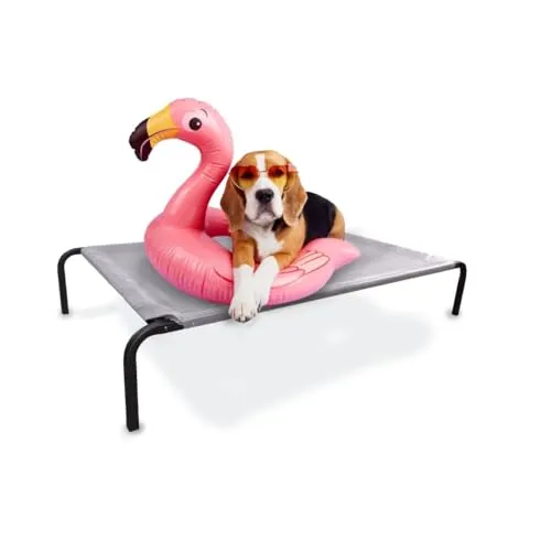 Mobiclinic® Pets, Erhöhtes hundebett, Cleo, Erfrischend, Isoliert, Europäische Marke, 122x71x21cm, Stark, Innen und außen, Leicht zu reinigen, Werkzeuglose Montage, Max. 60 kg