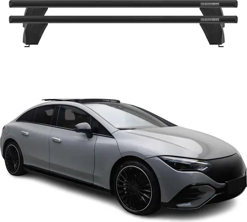 OMAC Dachträger für Mercedes EQE V295 2022-2025 - Dachgepäckträger aus leichtem, wasserbeständigem Aluminium, abnehmbar und multifunktional. Ideal für Fahrräder, Skis und Gepäck, bietet er Komfort und Sicherheit für jedes Abenteuer.