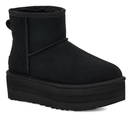 UGG Damen Boots CLASSIC MINI PLATFORM 42EU - Wanderschuhe mit 5,1 cm hoher Plateausohle für einen stilvollen Look und optisch verlängerte Beine.