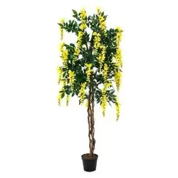 EUROPALMS Goldregenbaum, Kunstpflanze, gelb, 180cm