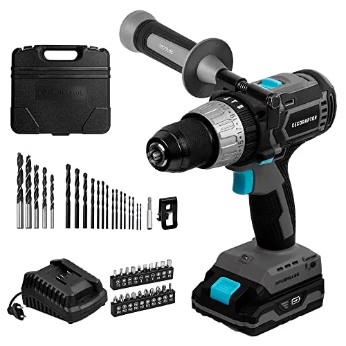 Cecotec CecoRaptor Perfect ImpactDrill 2020 Brushless Ultra - Akkuschrauber mit 20V und 2000 rpm, ideal für präzise Arbeiten. Der leistungsstarke, bürstenlose Motor sorgt für Effizienz und Langlebigkeit.
