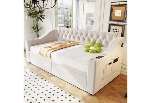 Odikalo Schlafsofa 90x190 mit USB-Ladeanschluss von Odikalo