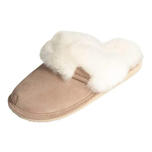 Hollert Leather Lammfell Hausschuhe