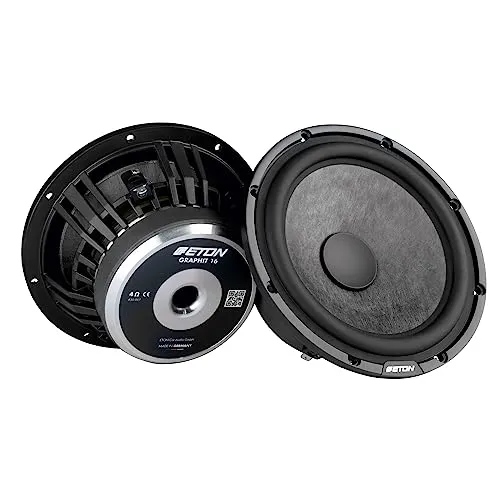 ETON GRAPHIT 16 - 16,5 cm High-End Tiefmitteltöner, präzise Klangwiedergabe mit Carbon-Vlies-Membran und optimierter Wärmeableitung