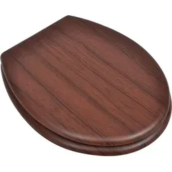 vidaXL Toilettensitze mit Deckel 2 Stk. MDF Braun - WC-Sitze aus strapazierfähigem MDF mit langlebigen Scharnieren, ideal für Familien und gewerbliche Nutzung. Universell einsetzbar und einfach zu installieren.