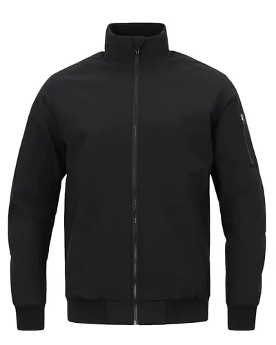 Jako Bomberjacke - schwarz, Größe: 4XL - Funktionsjacke aus 100% Polyester, wind- und wasserabweisend, ideal für ungemütliches Wetter mit warmem Innenfutter und praktischen Taschen für deine Essentials.