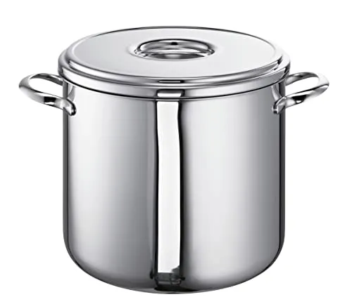 Schulte Ufer Suppentopf Romana i 24 cm 9 ltr. Edelstahl - Kochtopf für bis zu 9 Liter, ideal für große Suppen. Mit energiesparendem Kupferboden und praktischer Innenskalierung – perfekt für alle Herdarten, inkl. Induktion.