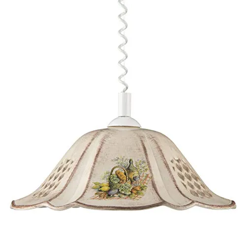 Helios Leuchten Pendelleuchte Keramik in braun von Helios Leuchten