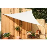 Sonnensegel Dreieck cremeweiß 500x500x500 cm von Floracord