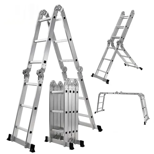 𝐂𝐑𝐀𝐅𝐓𝐅𝐔𝐋𝐋 Aluminium Mehrzweckleiter CF-104A von Craftfull