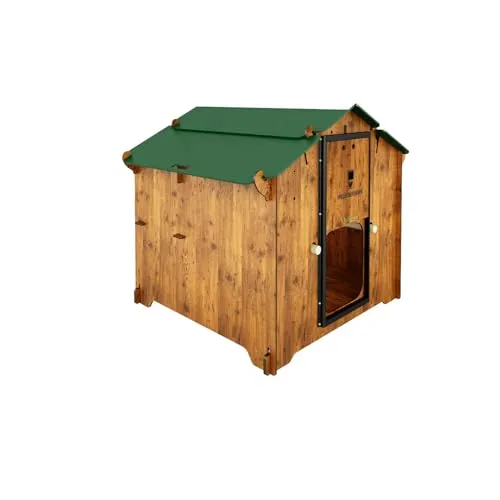 Kleiner Hühnerstall für 4/5 Hühner, leichte Rasse, POLLY FARM MIGNON Größe M aus HPL-Laminat gegen Staubmilben