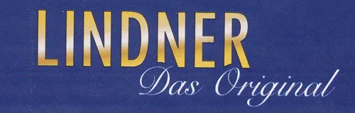 LINDNER Postkarten-Album LOTOS, Farbe BRAUN, mit 50 geteilten Hüllen