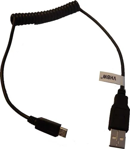 vhbw Kabel USB-A auf Micro-USB kompatibel mit Sony Alpha ILCE-6500, ILCE-5100, ILCE-5000, ILCE-6300, ILCE-6000, ILCE-7 - Datenkabel, 100 cm Schwarz