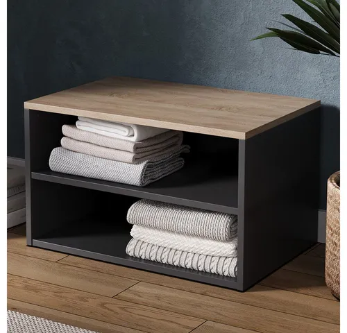 Vicco Highboard Betti, Anthrazit/Sonoma, 60 x 36 cm in braun von Vicco