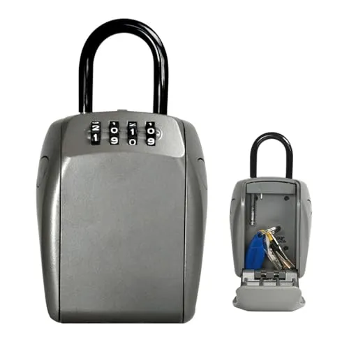 Master Lock 5414EURD Schlüssel Safe - Robuster Schlüsselsafe aus Zinklegierung, ideal für den sicheren Zugriff auf Schlüssel, perfekt für Zuhause oder im Büro.