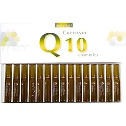 COENZYM Q10 15 Ampullen Pflegekur für Gesicht Hals Dekollete Pflege Anti Aging Falten 15x 2ml