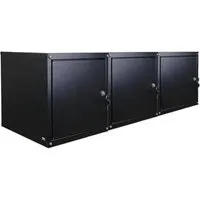 PROREGAL Mega Deal 3er Set Schließfachwürfel Cubic 35x35x35 cm Schwarz - Praktisches 3er Set Schließfachwürfel für vielseitige Nutzung. Stabiles Zylinderschloss und einfache Montage sorgen für maximale Sicherheit und Flexibilität. Ideal für Umkleideräume und mehr!