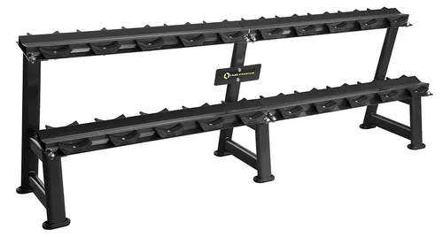 STR23 STOJAK NA HANTLE DUŻY Z UCHWYTAMI HMS PREMIUM - Robuster Hantelständer für effektives Krafttraining, ideal für Fitness-Enthusiasten und Heimtrainer.